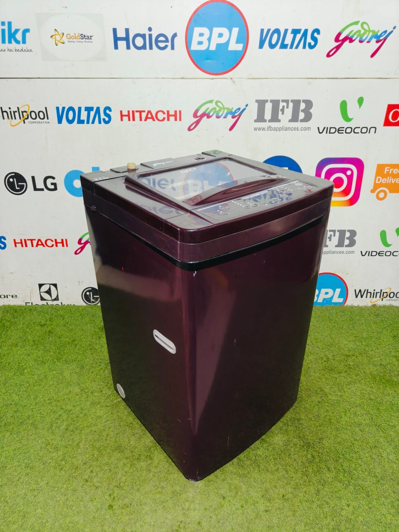 Godrej Eon dac + technology 6.5 kg maroon in colourful automatic top load washing machine - Image 4