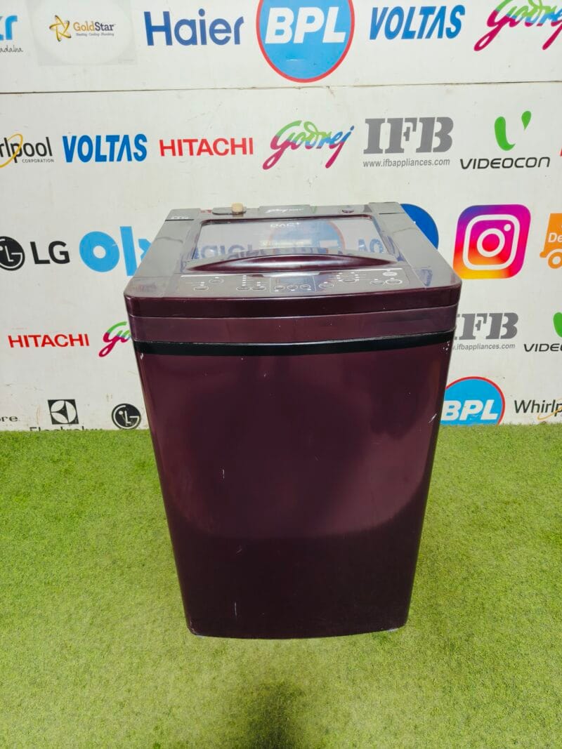 Godrej Eon dac + technology 6.5 kg maroon in colourful automatic top load washing machine
