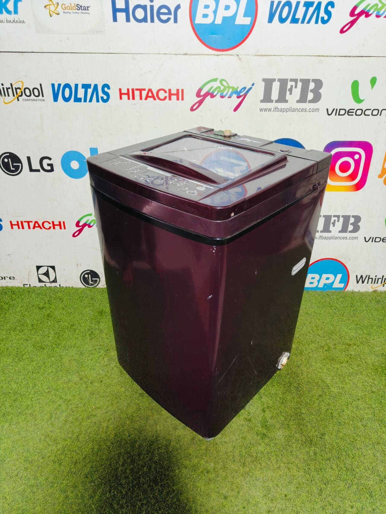 Godrej Eon dac + technology 6.5 kg maroon in colourful automatic top load washing machine - Image 5