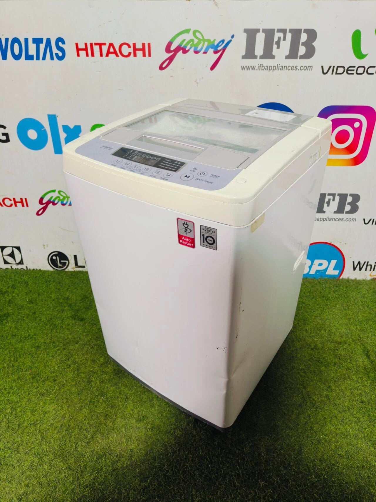 LG smart inverter turbo drum with inverter technology comes with smart diagnosis and auto restart 6.2 kg fully automatic top load washing machine - Image 5