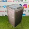 haier woolmarq fuzzy logic 7 kg silver flower model gently used fully automatic top load washing machine - Image 5
