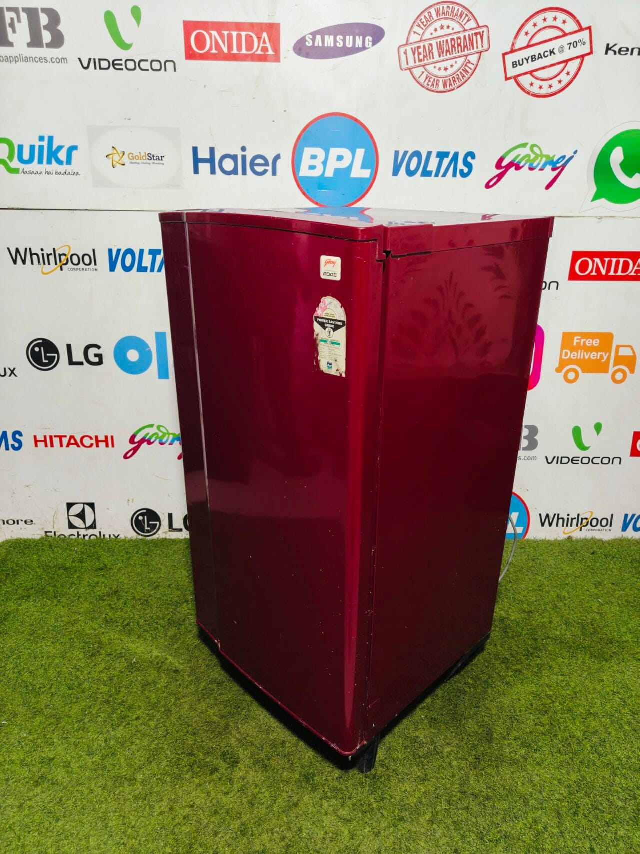 godrej edge maroon inbuilt stabiliser 180 lte used single door refrigerator - Image 4