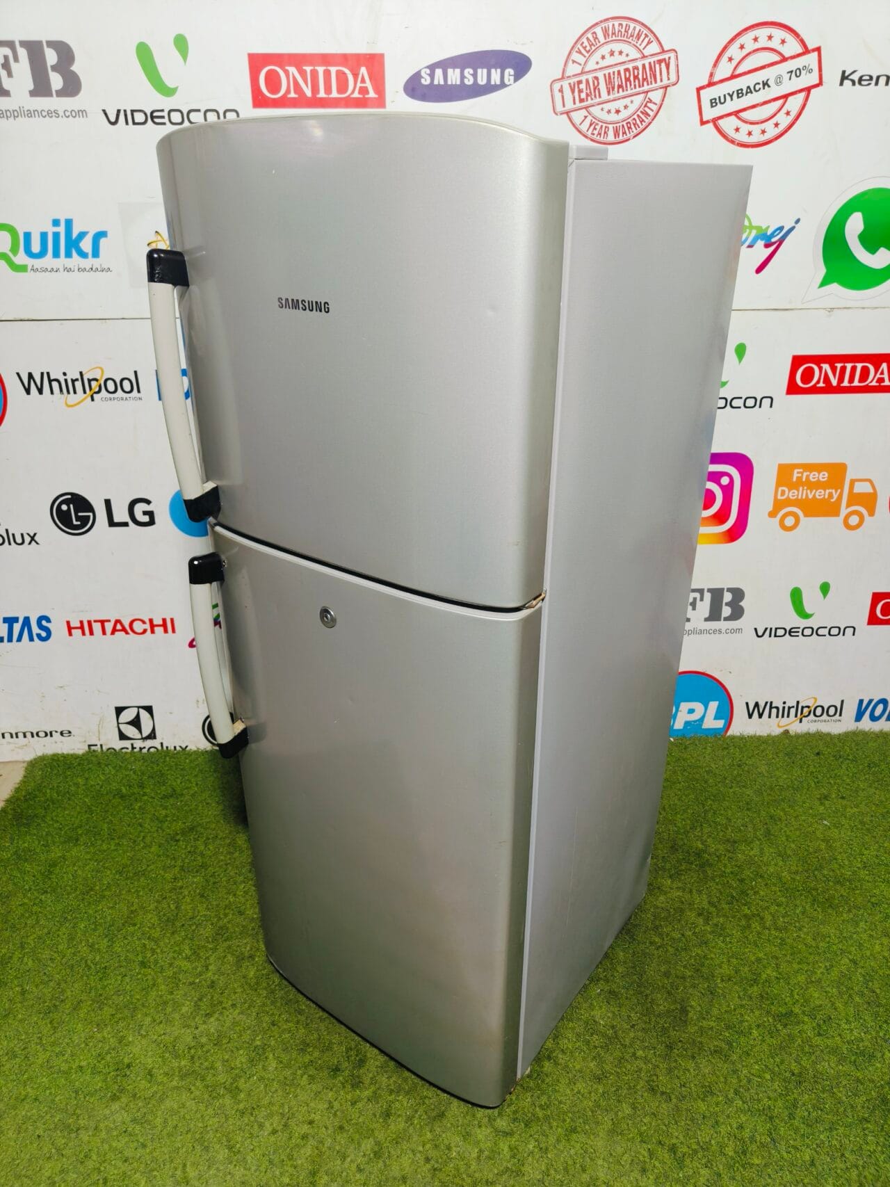 Samsung silver fresh 4 star energy rating inbuilt stabiliser 240 ltr gently used double door refrigerator - Image 4