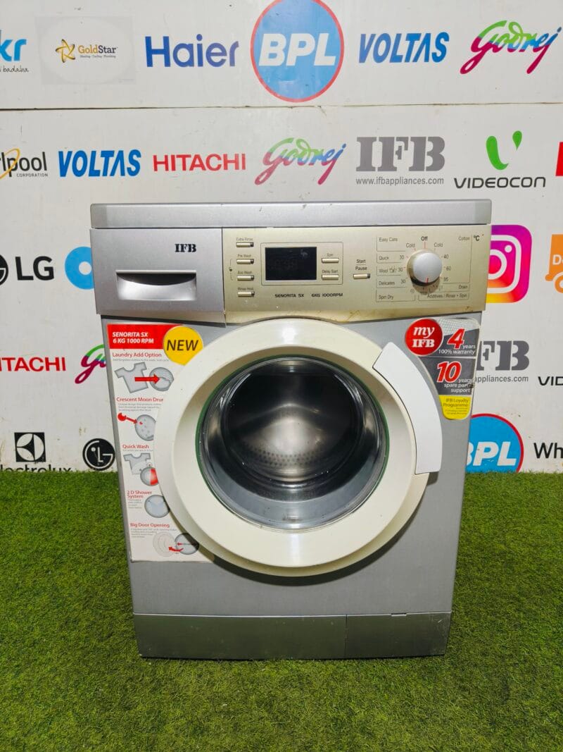 IFB senorita sx 6 kg silver in colour fully automatic front load washing machine
