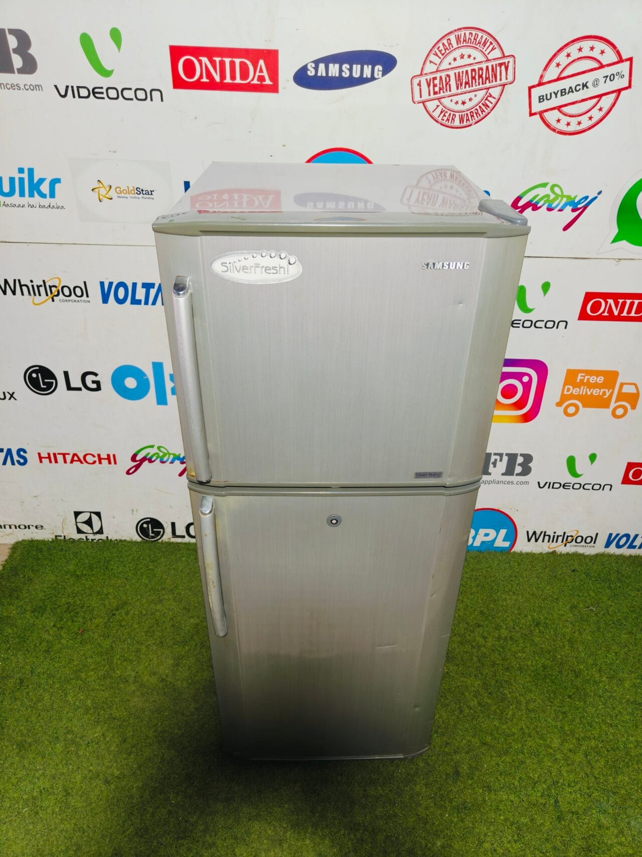 Samsung silver fresh silver nano 4 star energy rating 240 lte used double door refrigerator - Image 2