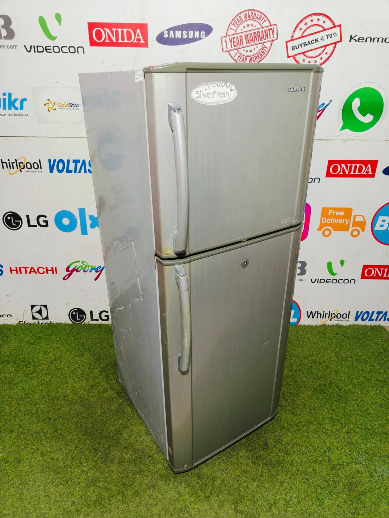 Samsung silver fresh silver nano 4 star energy rating 240 lte used double door refrigerator - Image 4