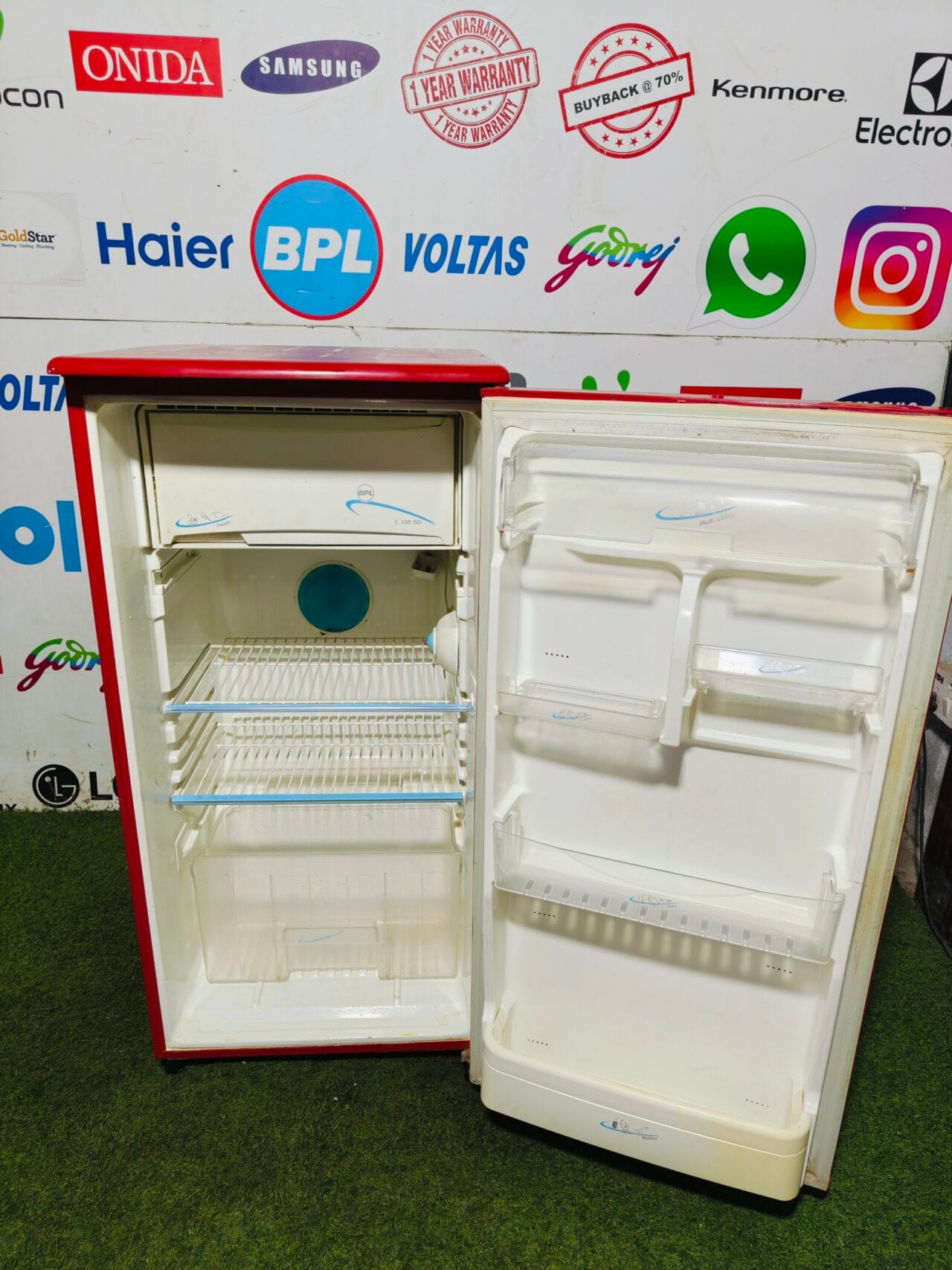BPL super delux double cool bright red in colour 190 lte single door refrigerator - Image 3