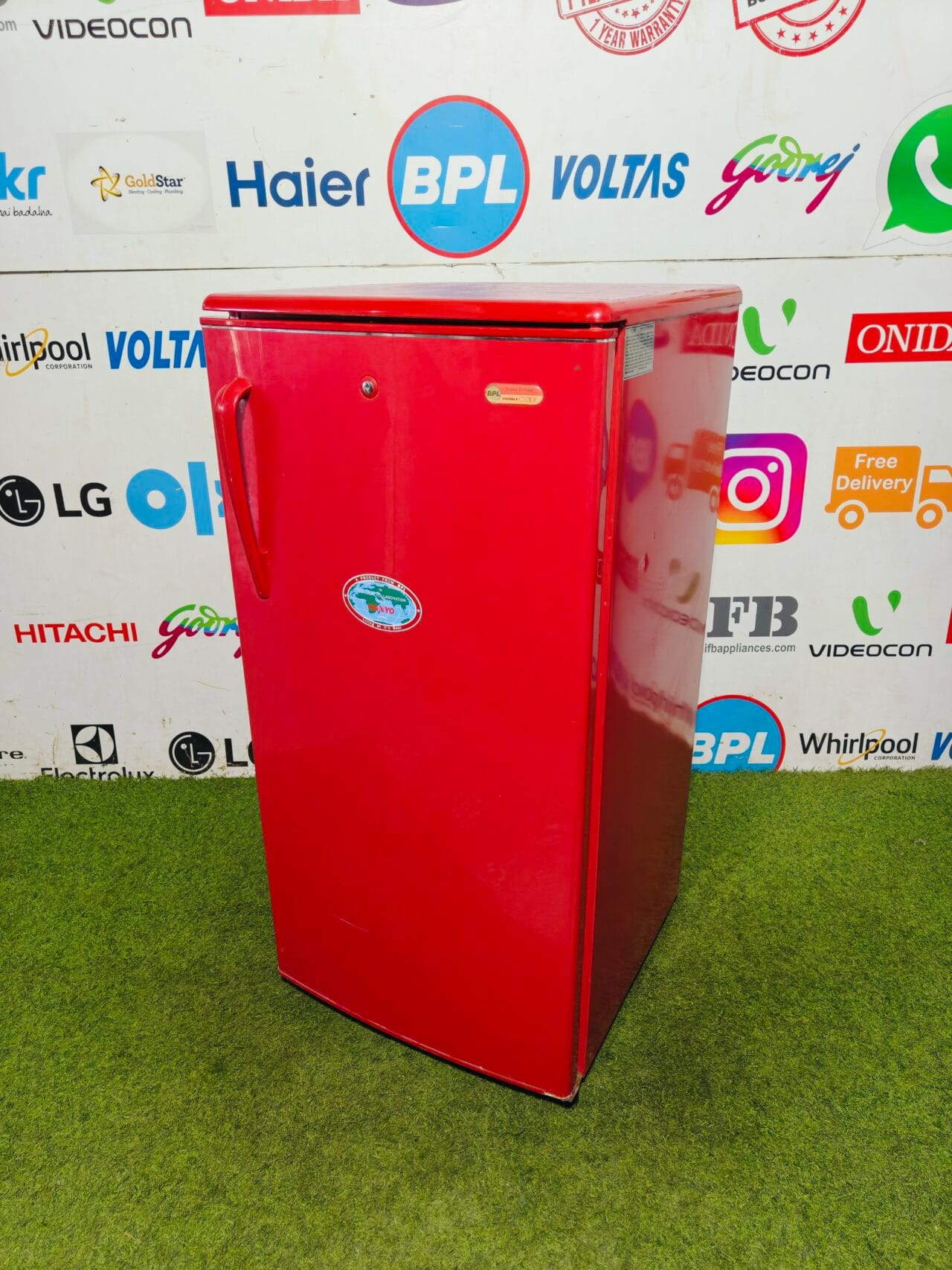 BPL super delux double cool bright red in colour 190 lte single door refrigerator - Image 4