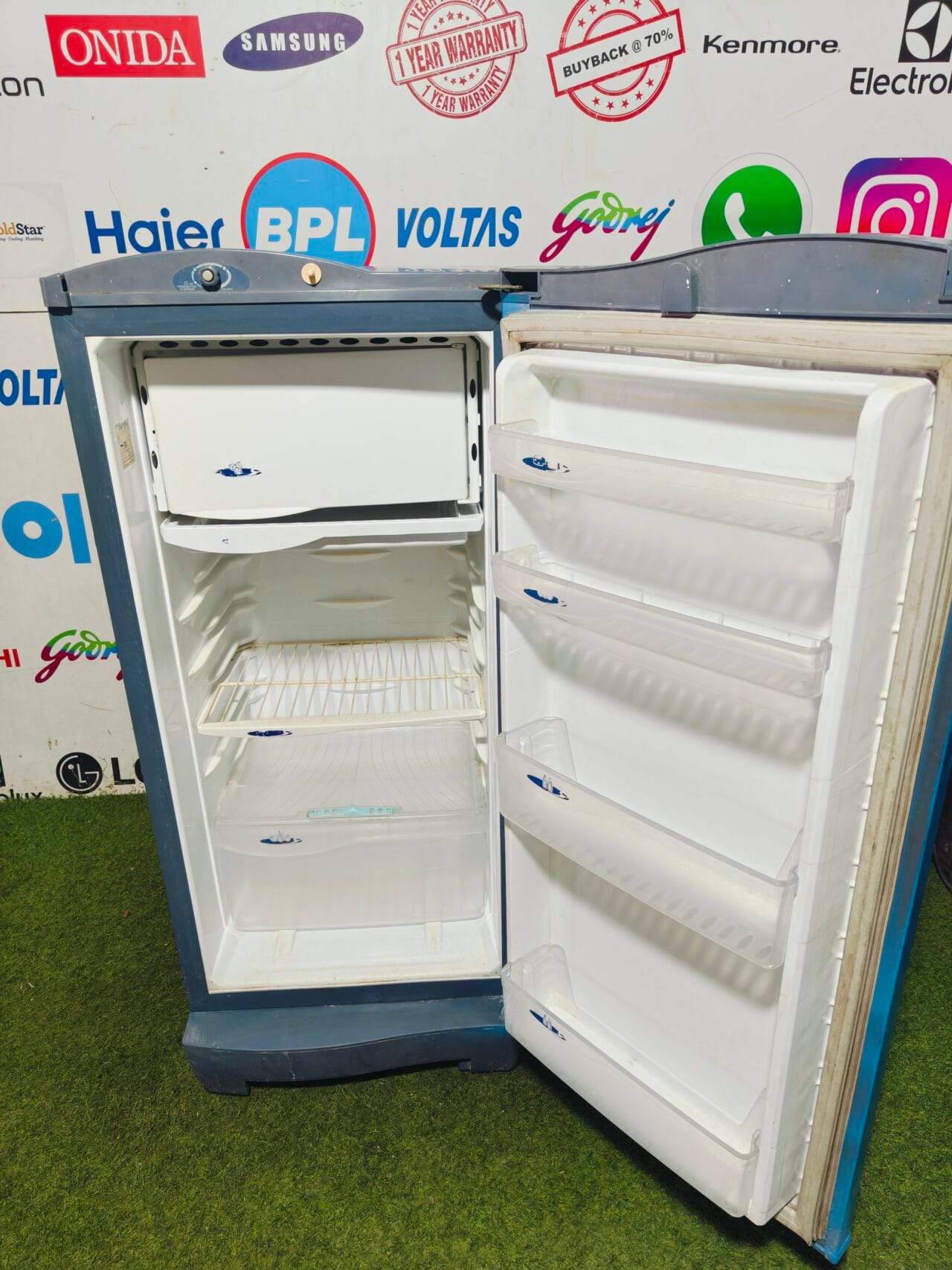 godrej penta cool grey & blue in colour 190 lte inbuilt stabiliser  single door refrigerator - Image 3