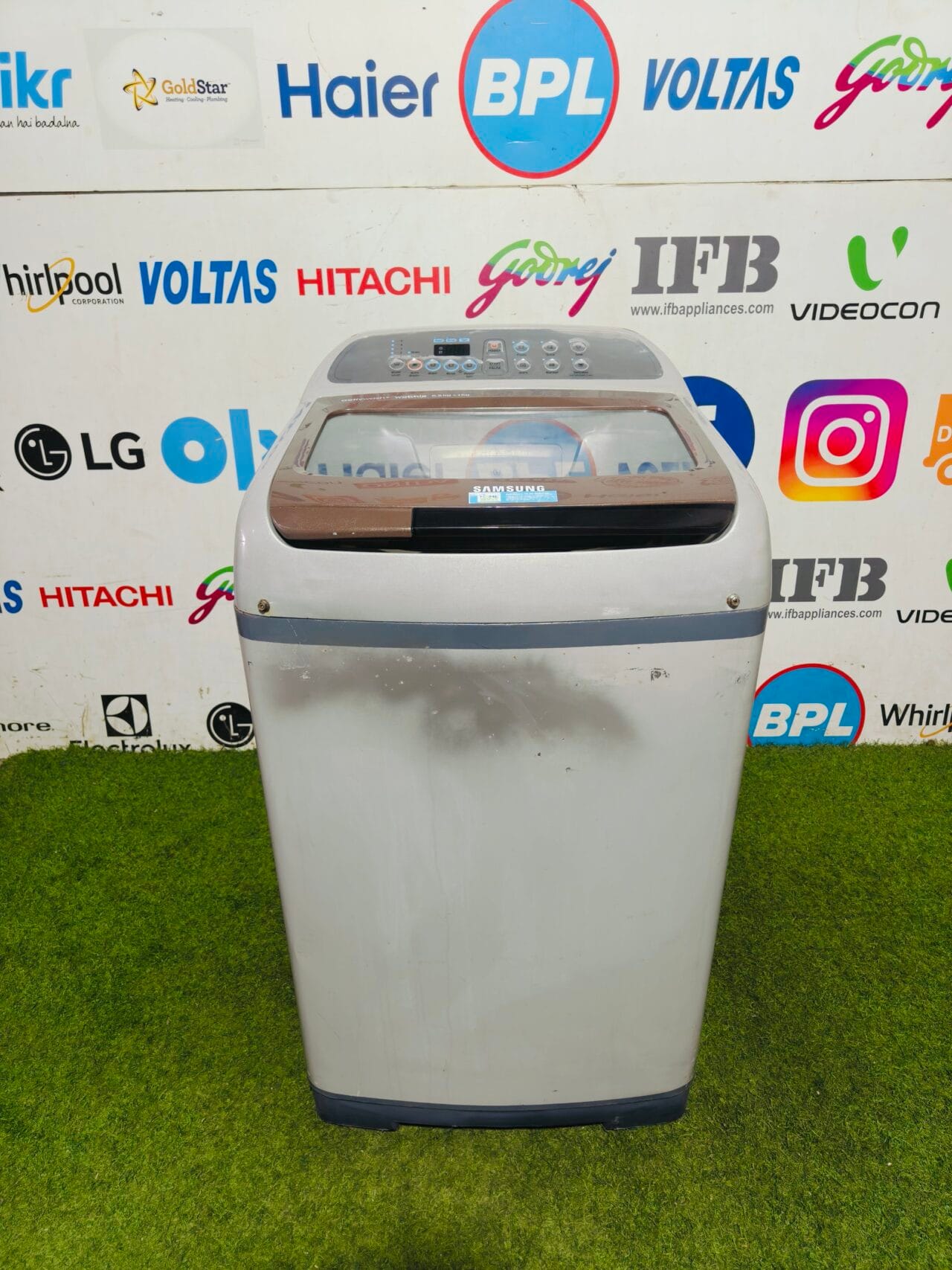 Samsung active plus wobble technician 6.5 + 1 kg fully automatic used top load washing machine - Image 2