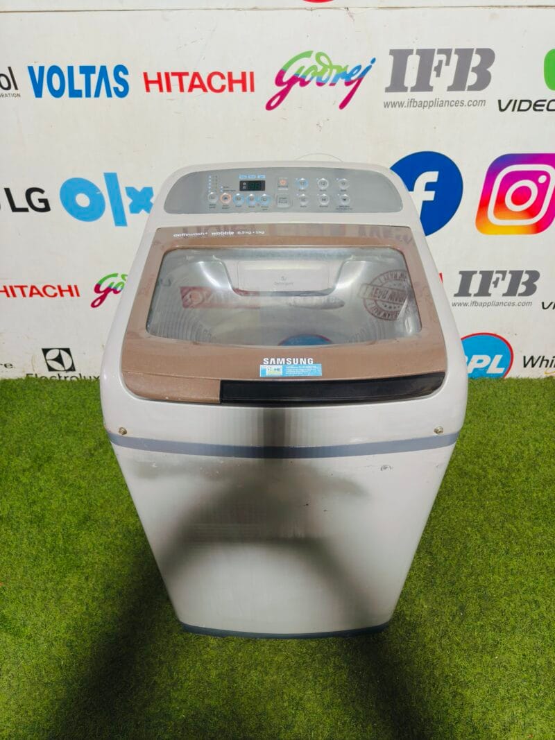 Samsung active plus wobble technician 6.5 + 1 kg fully automatic used top load washing machine
