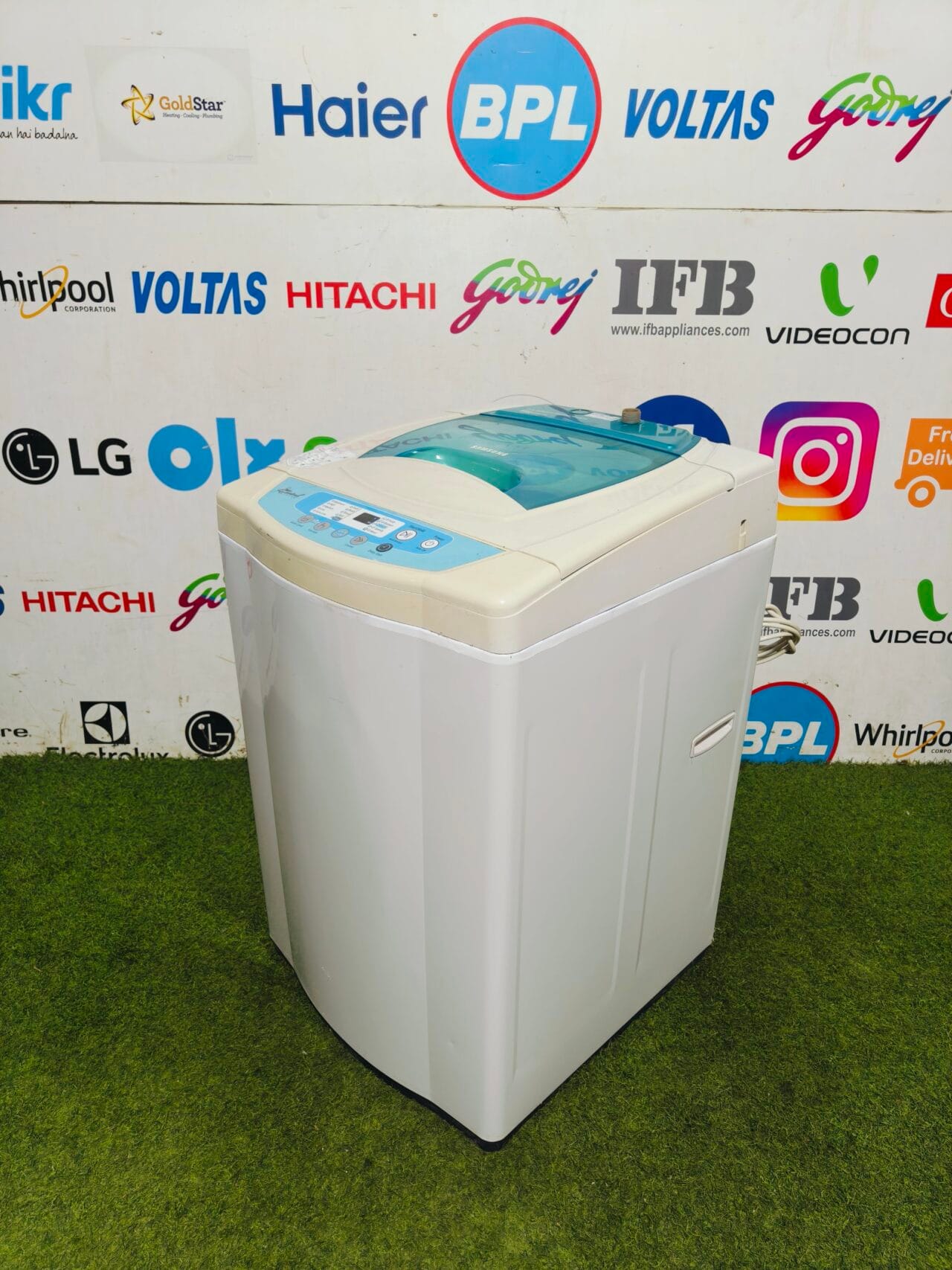 Samsung I control system 6 kg white & blue in colour fully automatic top load washing machine - Image 4