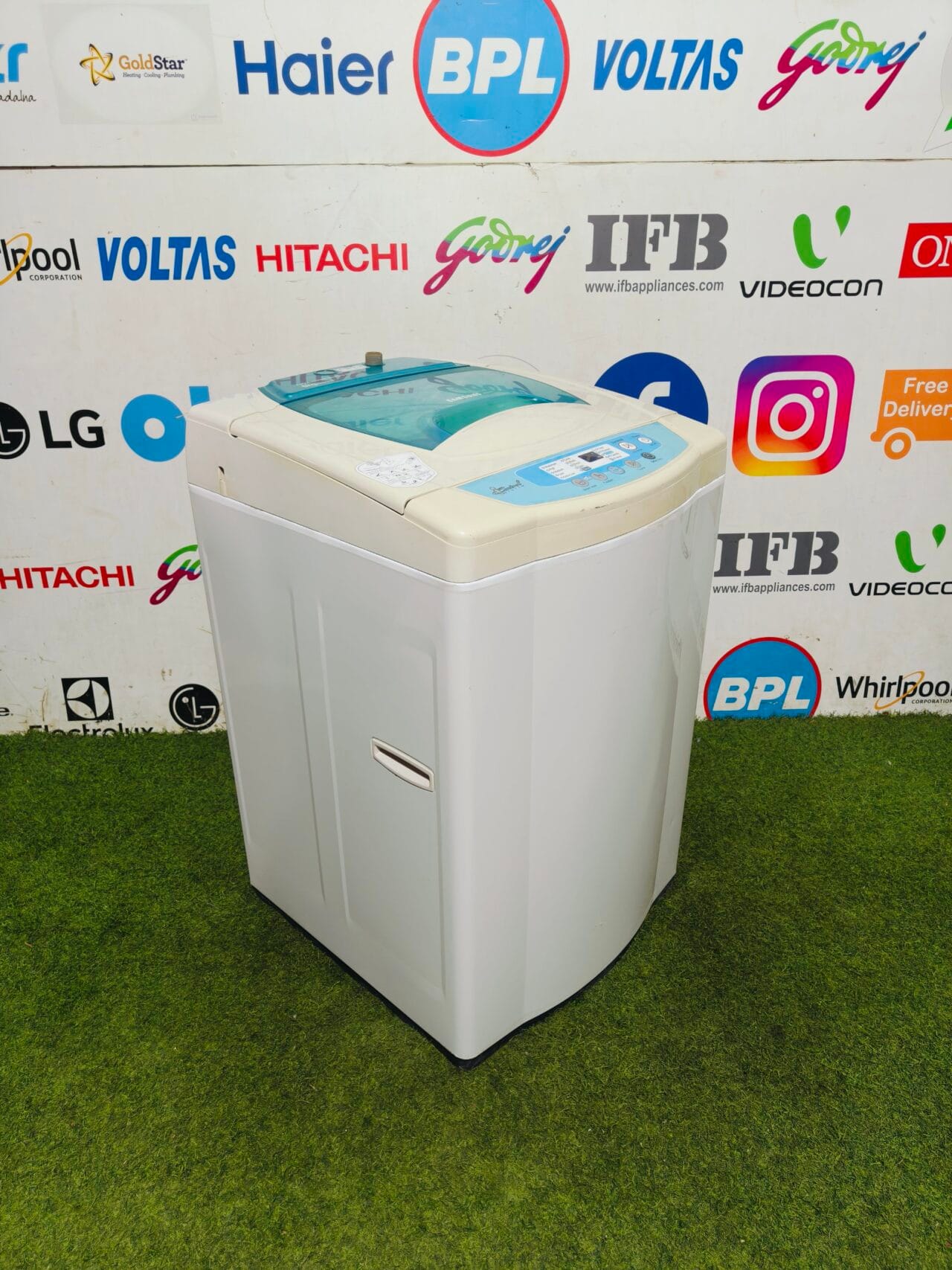 Samsung I control system 6 kg white & blue in colour fully automatic top load washing machine - Image 5