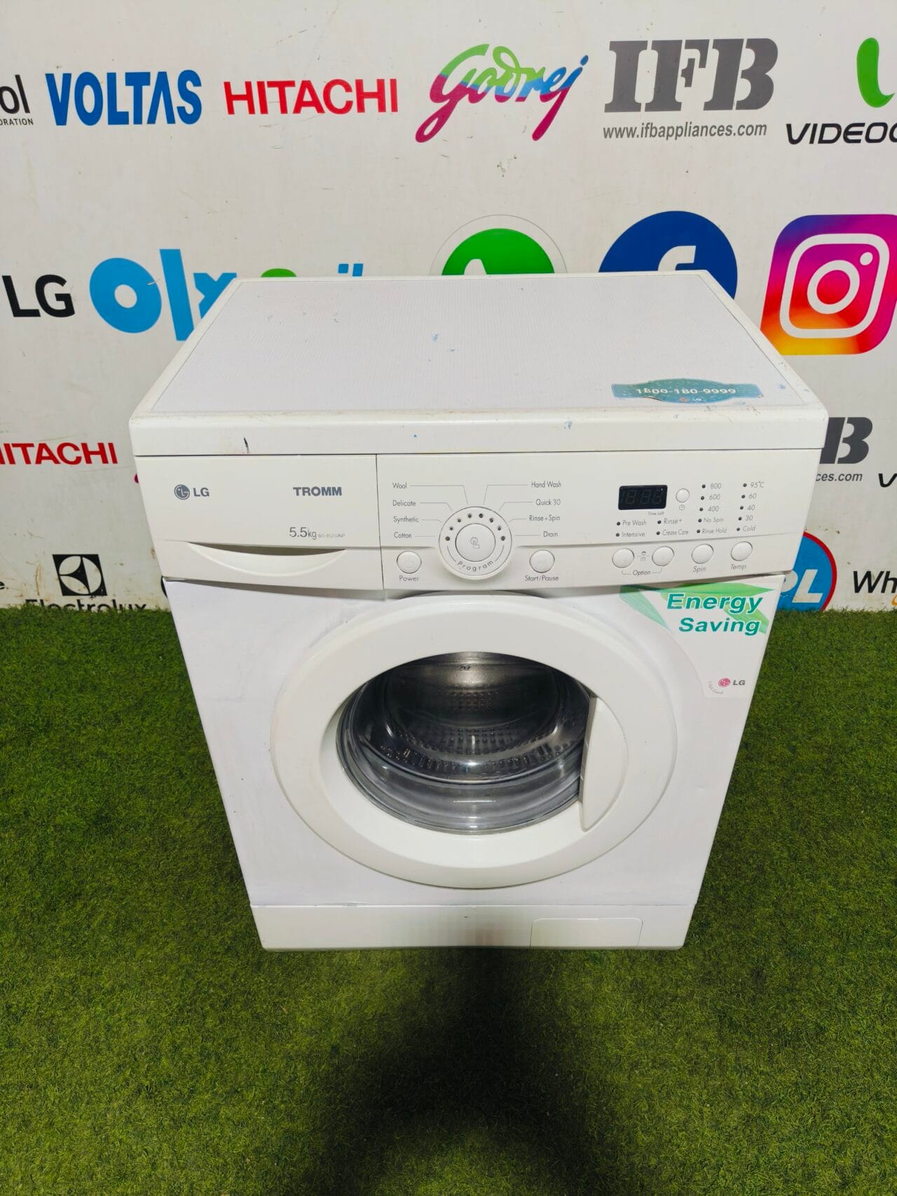 LG tromm energy saving white in colour 5.5 kg fully automatic front load washing machine - Image 2