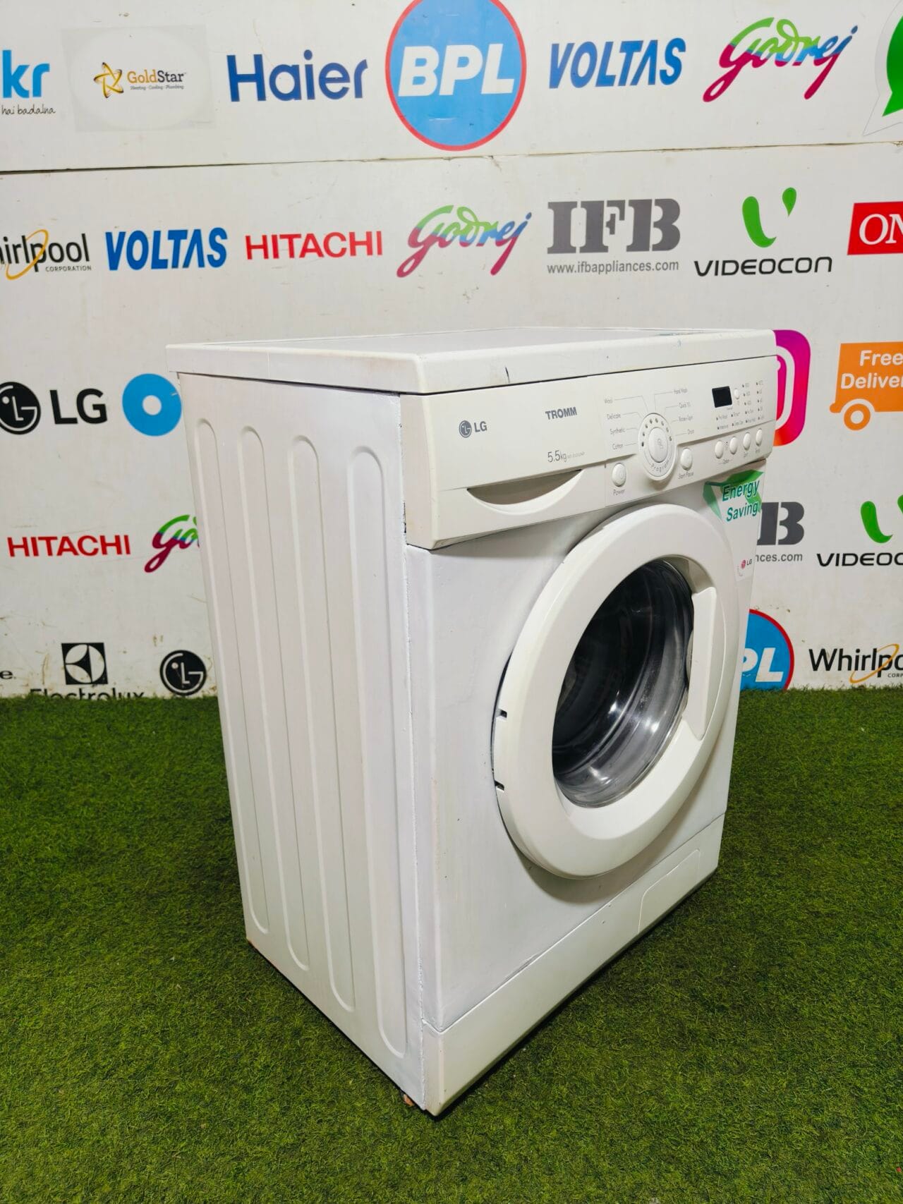 LG tromm energy saving white in colour 5.5 kg fully automatic front load washing machine - Image 5