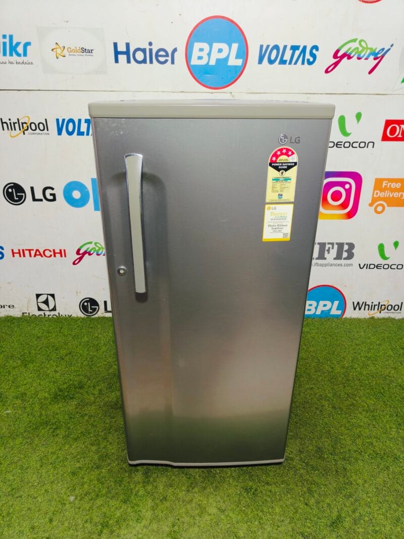 LG 4 star star energy rating inbuilt stabiliser steel finish 190 lte used single door refrigerator