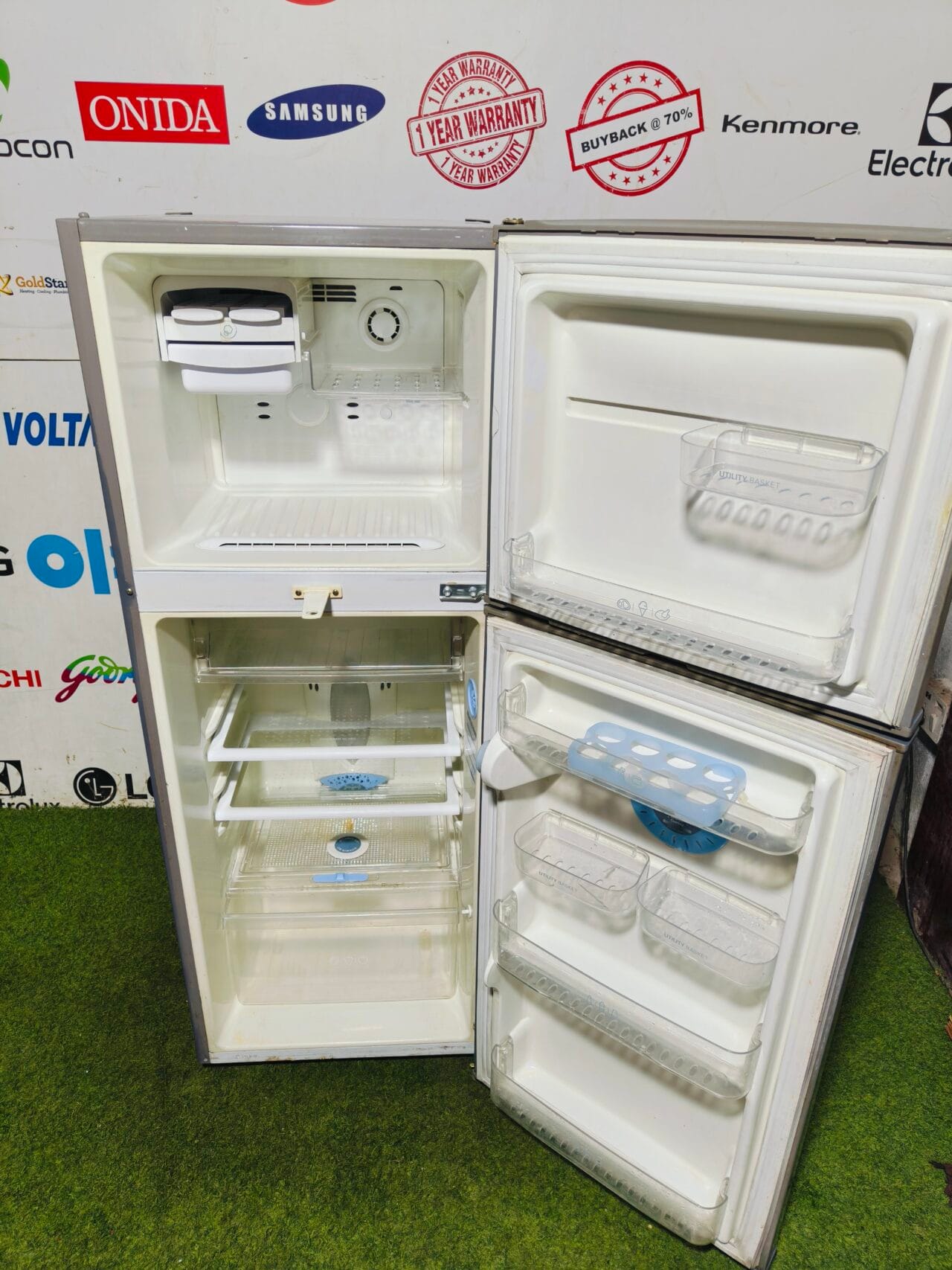 LG intello cool 4 star energy rating inbuilt stabiliser 260 ltr double colour used double door refrigerator - Image 3