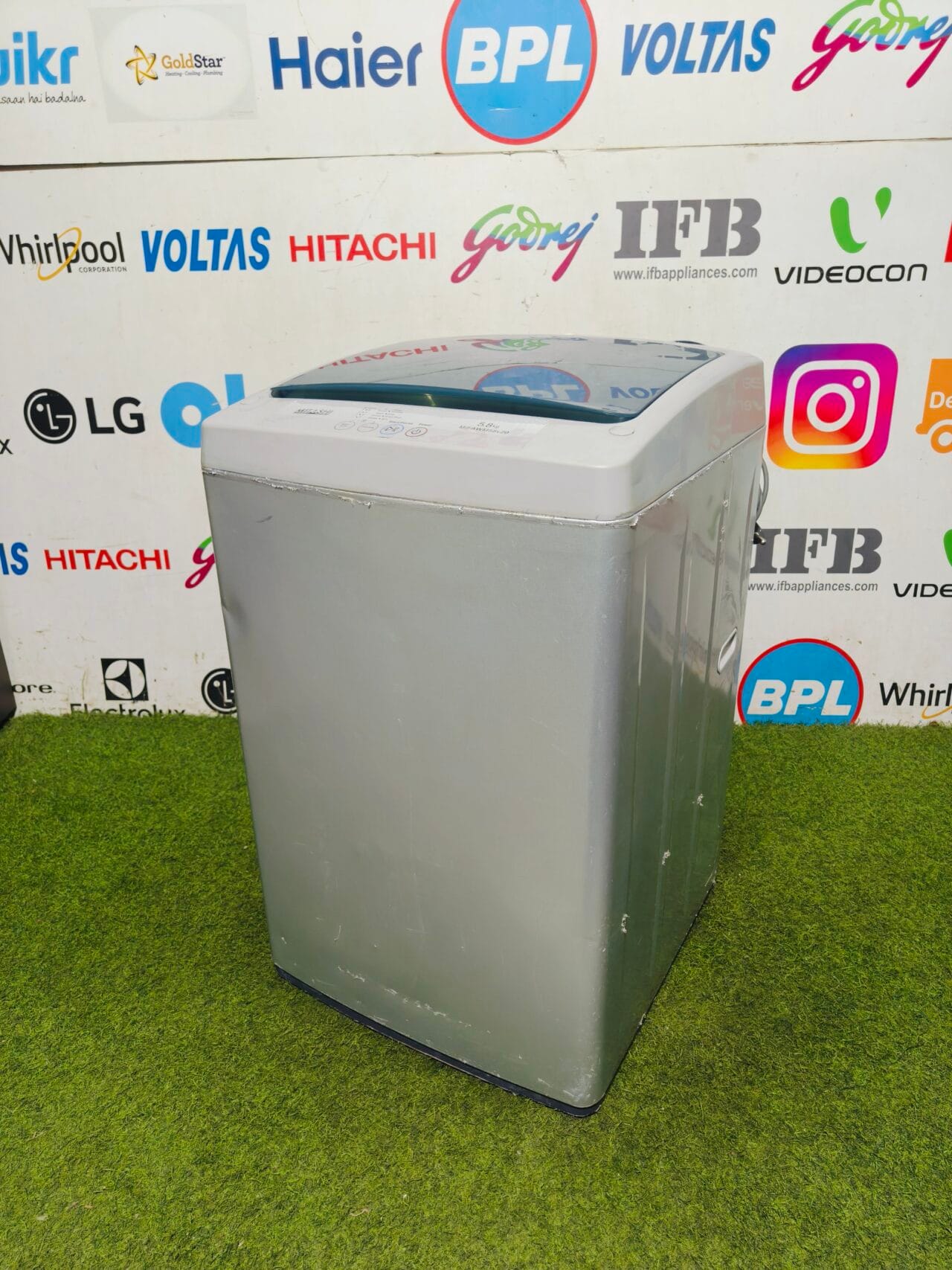 Mitashi 5.8 kg silver in colour gently used fully automatic top load washing machine - Image 4