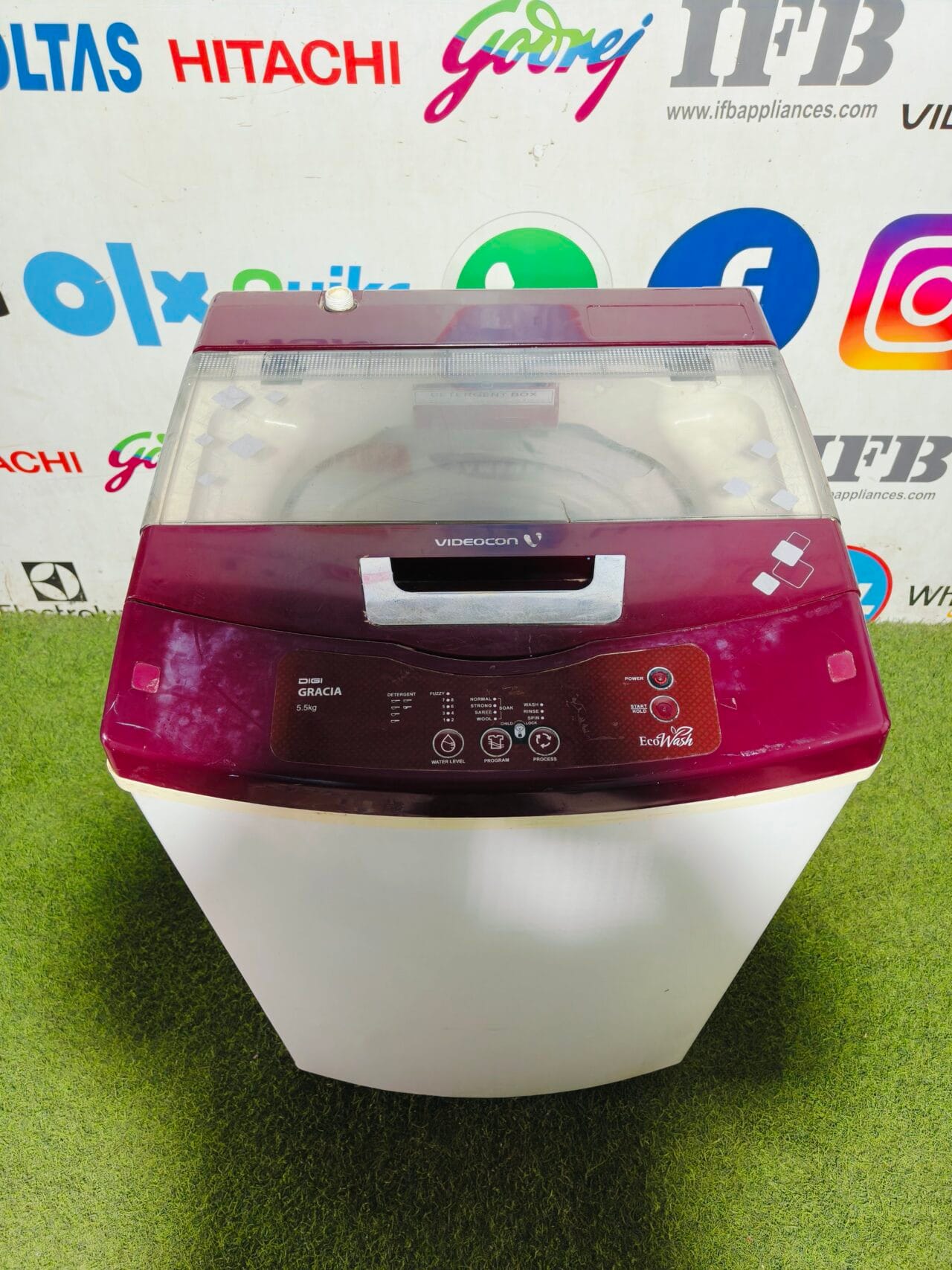 Videocon eco wash digi Gracia 5.5 kg double colour fully automatic top load washing machine - Image 2