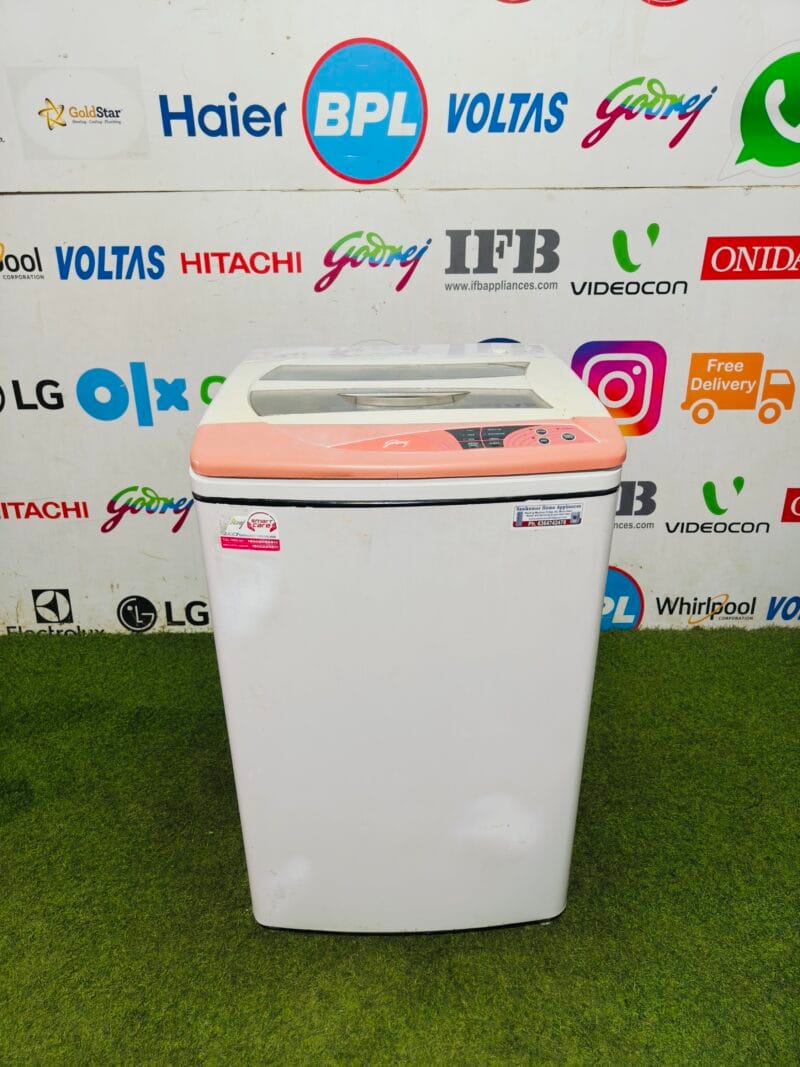 godrej 600 fc white & pink in colour 6 kg fully automatic top load washing machine