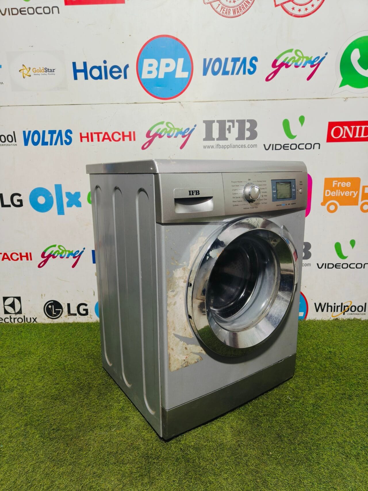 IFB senator Aqua sx 8 kg 1400 RPM silver and colour fully automatic with digital display front load washing machine - Image 4