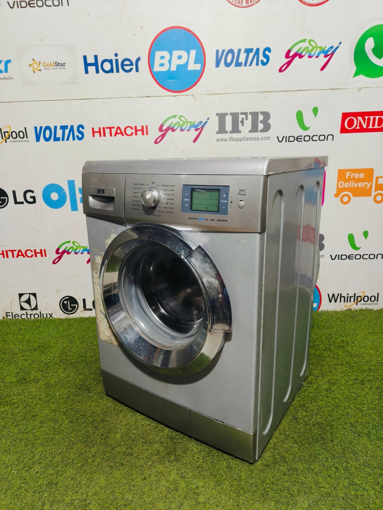 IFB senator Aqua sx 8 kg 1400 RPM silver and colour fully automatic with digital display front load washing machine - Image 5