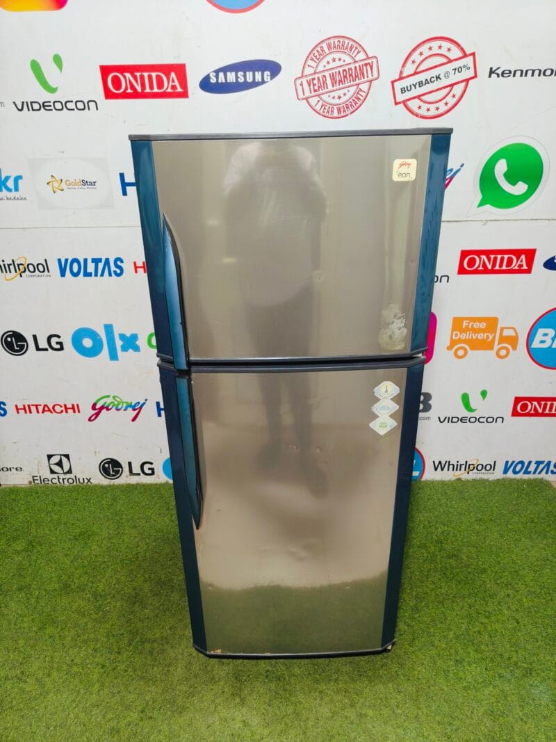 Godrej Eon 5 star energy rating Steel & blue in colour 240 l gently used double door refrigerator