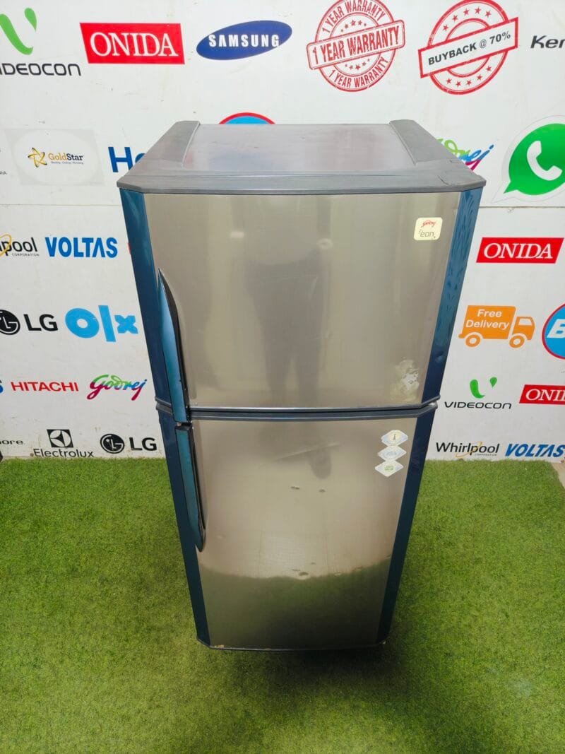 Godrej Eon 5 star energy rating Steel & blue in colour 240 l gently used double door refrigerator