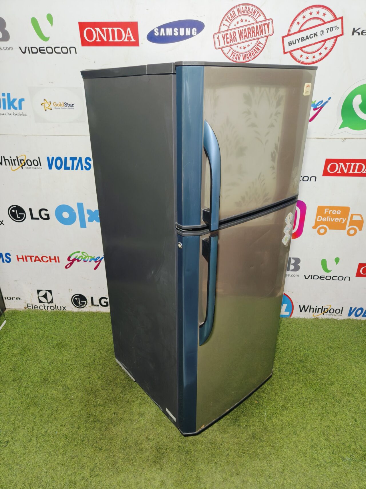 Godrej Eon 5 star energy rating Steel & blue in colour 240 l gently used double door refrigerator - Image 4