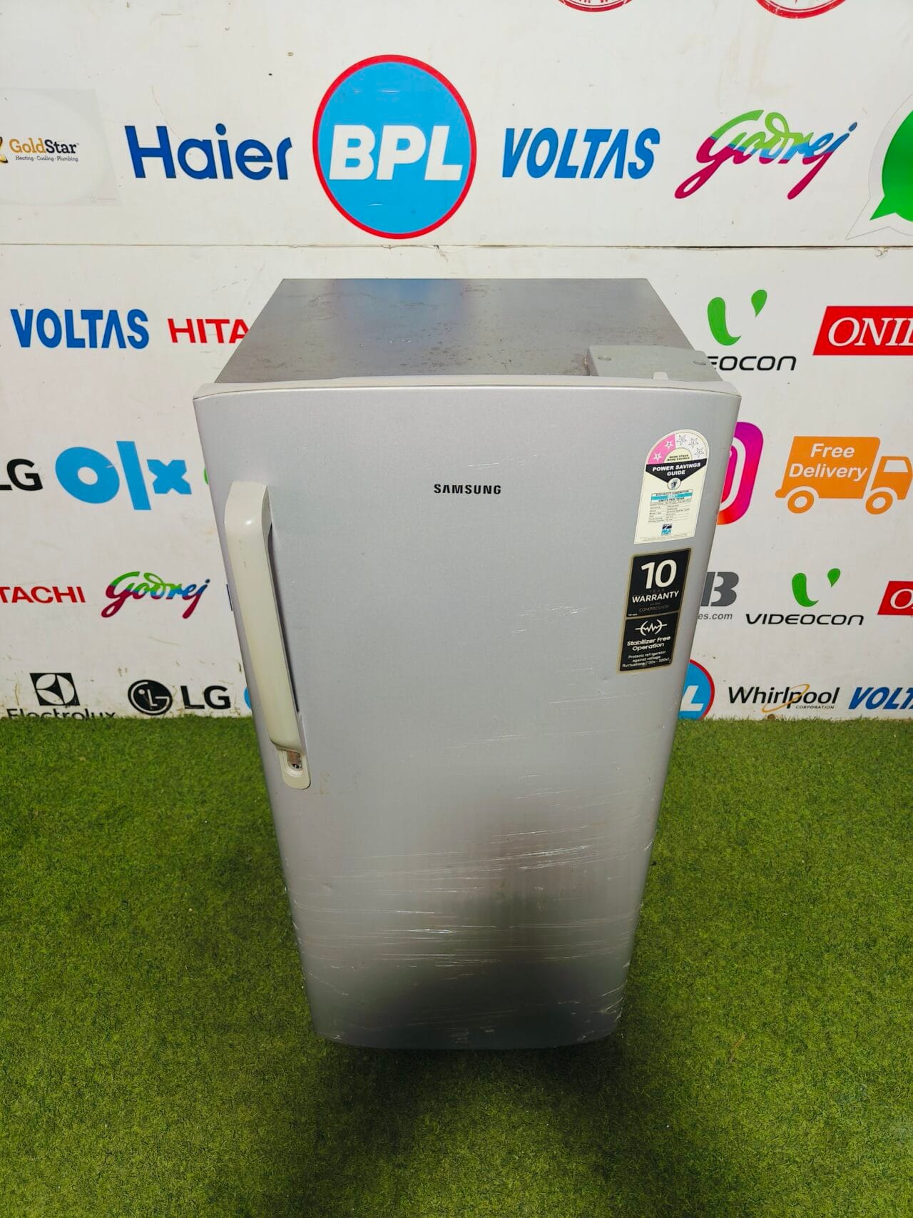samsung silver fresh inbuilt stabiliser 190 lte gently used single door refrigerator - Image 2