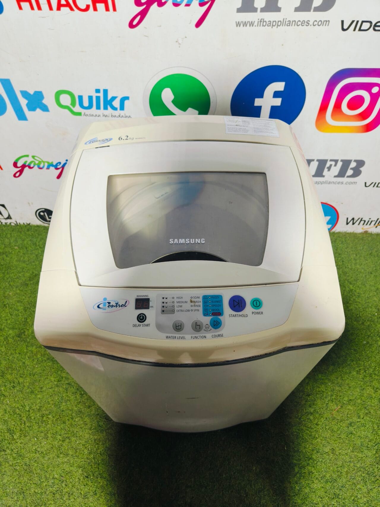 Samsung I control 6.2 kg white in colour fully automatic top load washing machine - Image 2