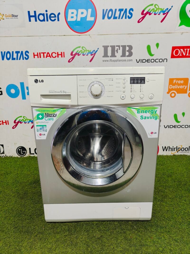 LG digital inverter direct drive 5.5 kg energy saving double colour fully automatic front load washing machine