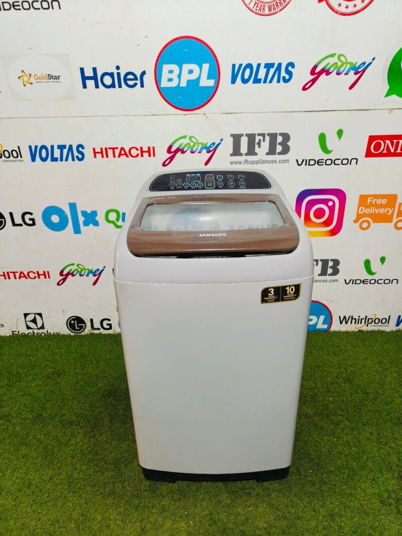 Samsung wobble technology 6.5 lg double colour fully automatic used top load washing machine