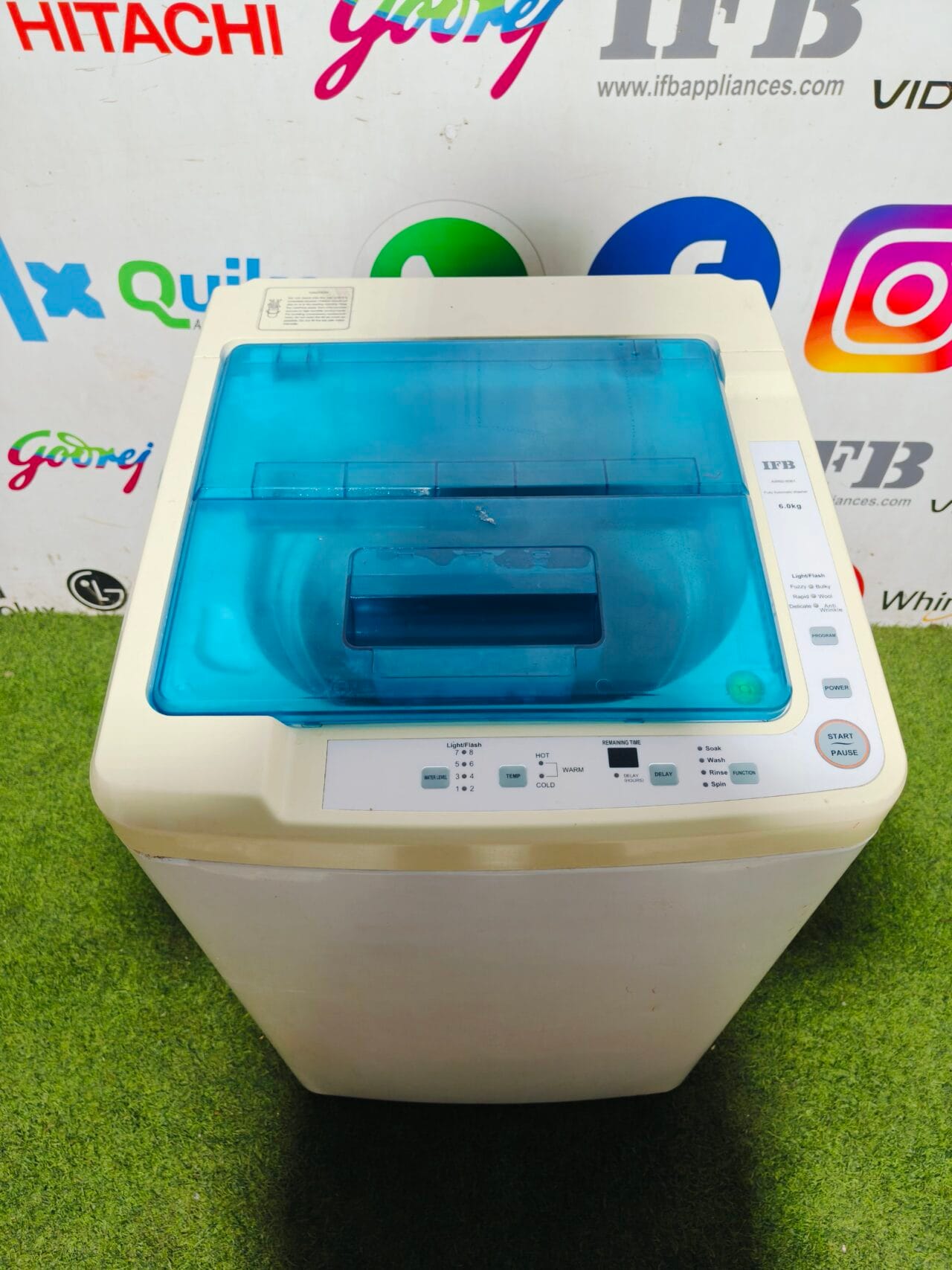 IFB classic white and blue in colour 6 kg fully automatic top load washing machine - Image 2