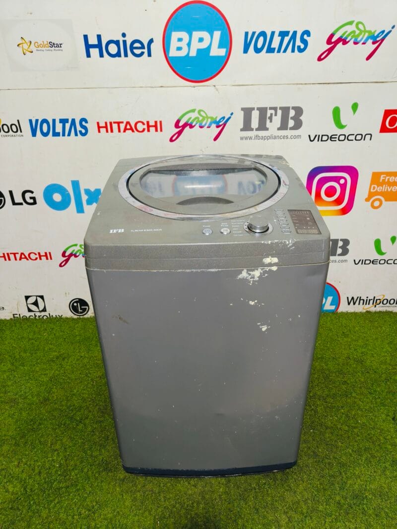 IFB aqua 5 star energy rating grey in colour 6.5 kg fully automatic used top load washing machine