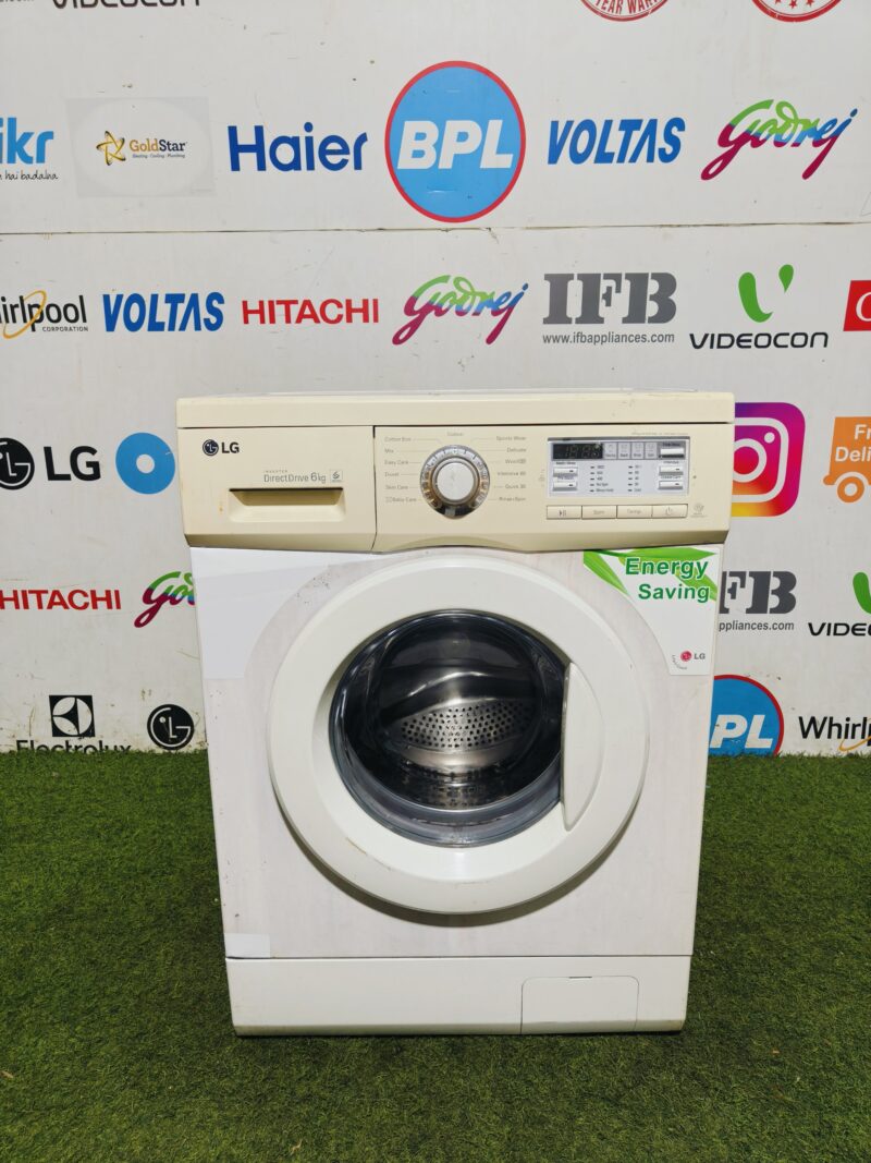 LG 6th motion inverter direct drive  with smart diagnosis 6 kg fully automatic front load washing machine