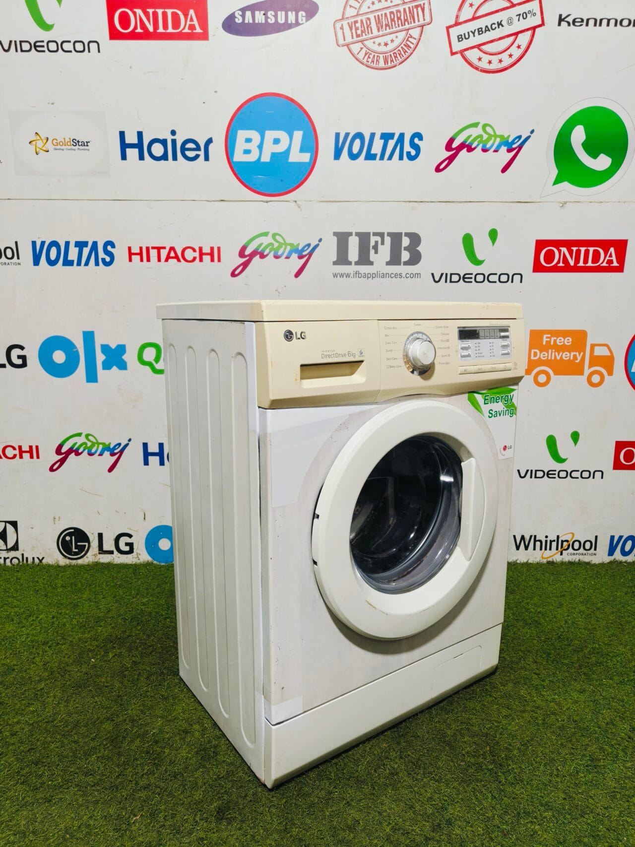 LG 6th motion inverter direct drive  with smart diagnosis 6 kg fully automatic front load washing machine - Image 5