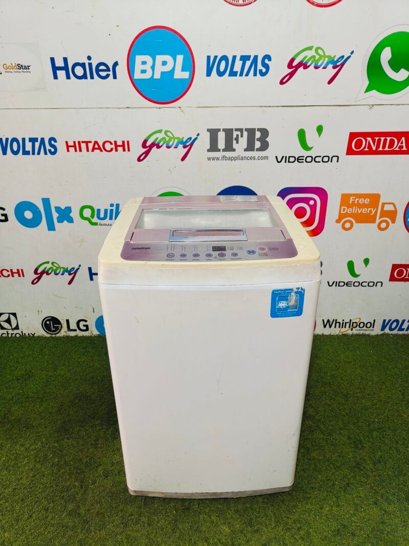 LG fuzzy logic turbo drum 6 kg fully automatic top load washing machine