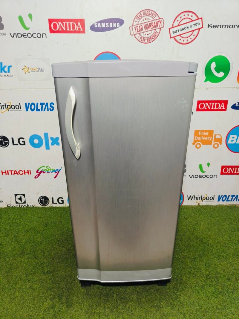 Godrej edge 5 star energy rating inbuilt stabiliser silver in colour 210 lte single door refrigerator