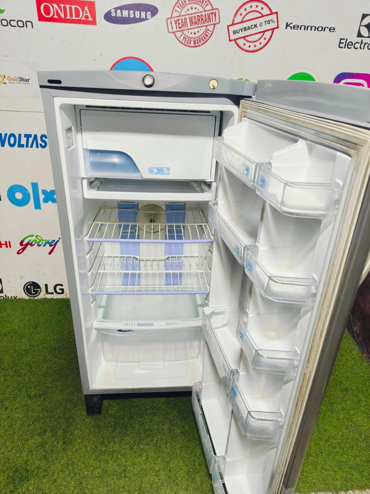 Godrej edge 5 star energy rating inbuilt stabiliser silver in colour 210 lte single door refrigerator - Image 3
