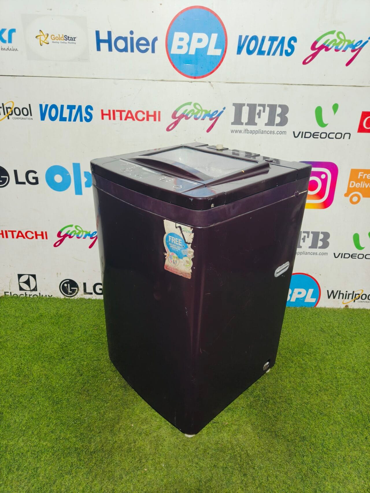 Godrej Eon 6.5 kg brown in colour fully automatic top load used washing machine - Image 4