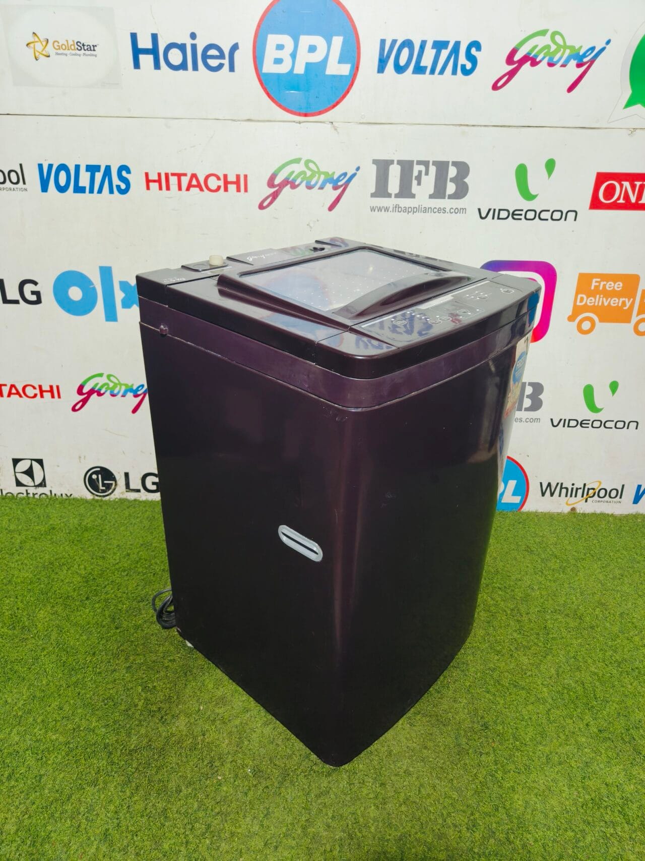 Godrej Eon 6.5 kg brown in colour fully automatic top load used washing machine - Image 5