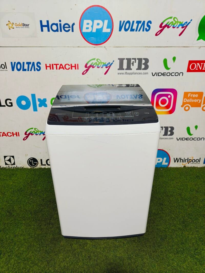 Bosch power wave 5 star energy rating white and black in colour 7 kg Fully automatic gently used top load washing machine