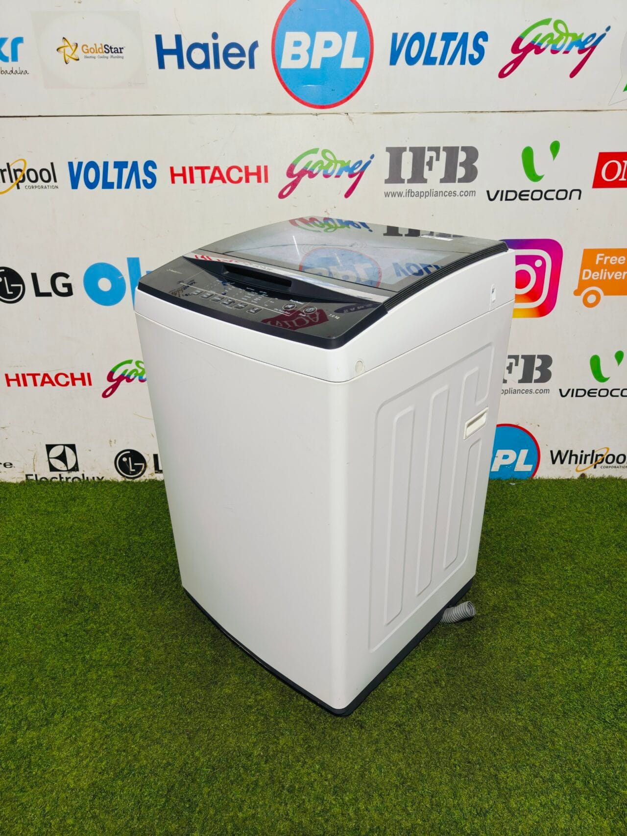 Bosch power wave 5 star energy rating white and black in colour 7 kg Fully automatic gently used top load washing machine - Image 4