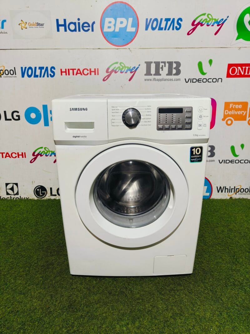 Samsung digital inverter 5.5 kg gently used fully automatic front load washing machine