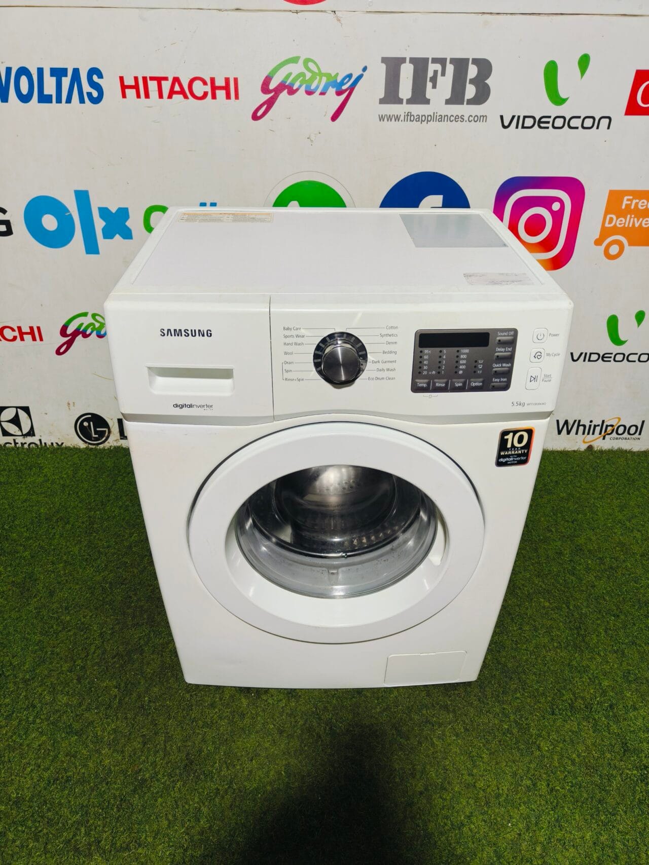 Samsung digital inverter 5.5 kg gently used fully automatic front load washing machine - Image 2