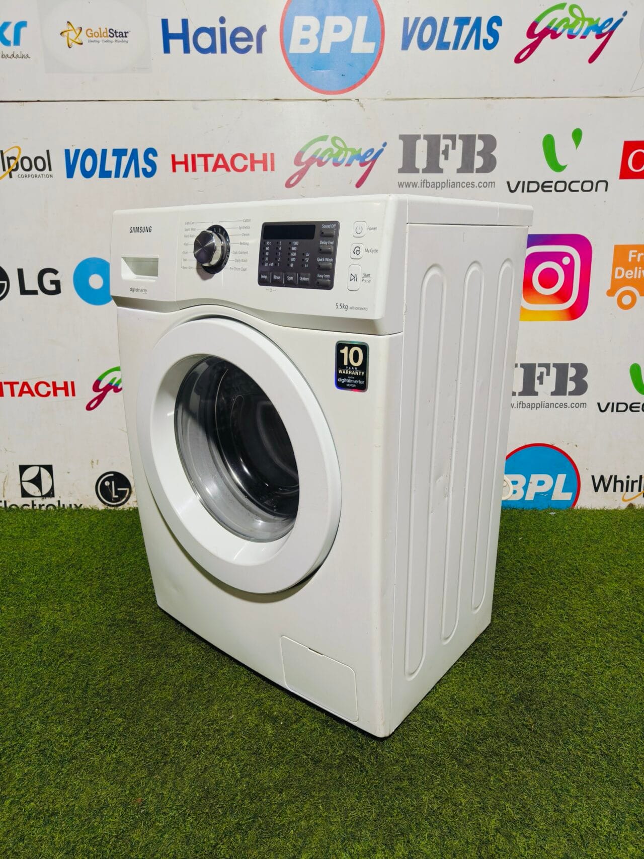 Samsung digital inverter 5.5 kg gently used fully automatic front load washing machine - Image 4
