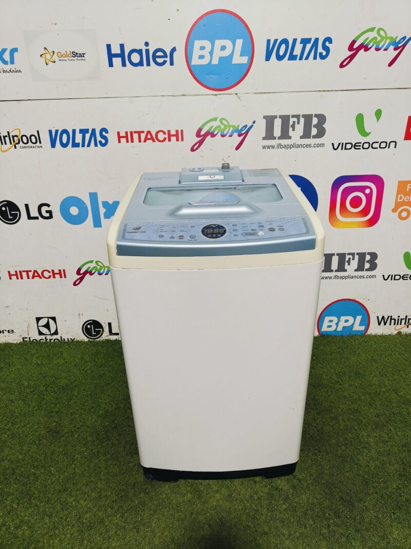 Samsung daimond drum ag+ silver nano white & blue in colour 6.2 kg fully automatic gently used top load washing machines