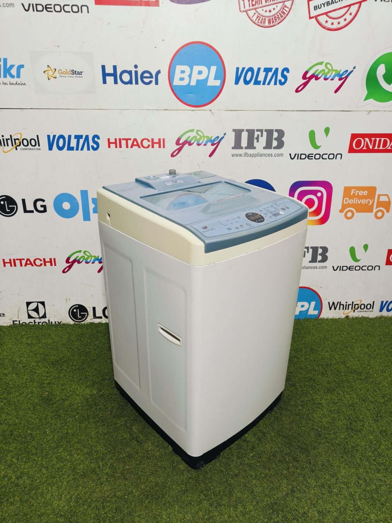 Samsung daimond drum ag+ silver nano white & blue in colour 6.2 kg fully automatic gently used top load washing machines - Image 4