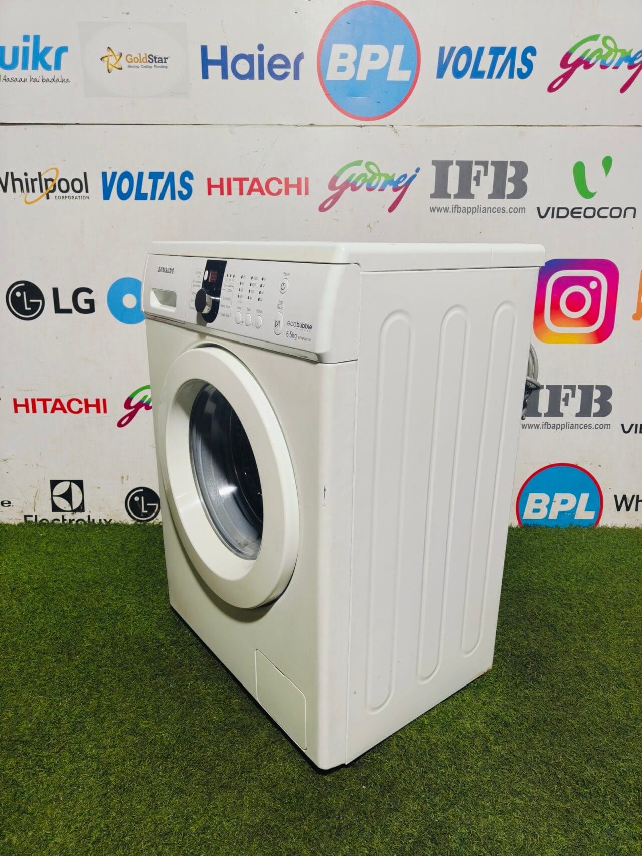 Samsung eco bubble 6.5 kg fully automatic front load used washing machine - Image 5